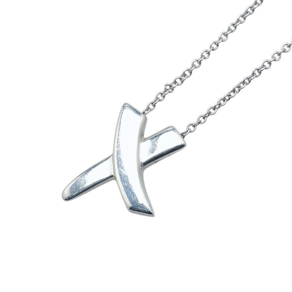Tiffany Kiss Necklace Silver Tiffany